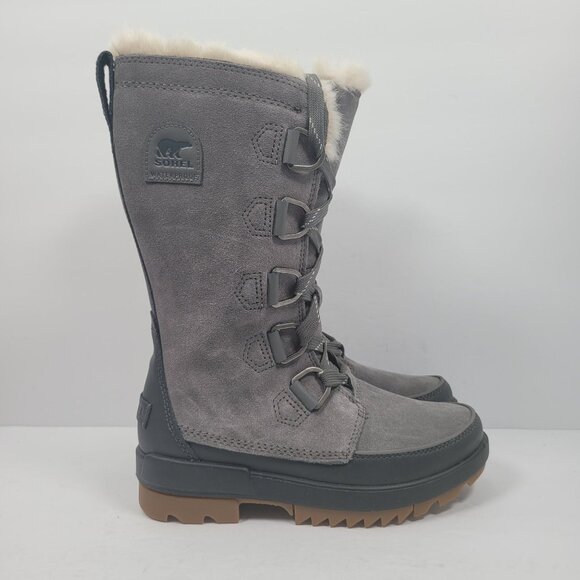 Sorel Tivoli IV Tall WP Women's Gray Waterproof Boots NL3426-052 US Size 6 NWB - Picture 3 of 12